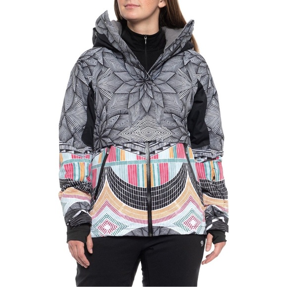 Roxy Frozen Flow DryFlight Snowboarding Ski Jacket Women’s Large Winter - Picture 1 of 16